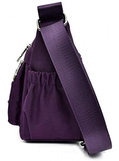 Anti Thief Crossbody Bag for Women Waterproof Shoulder Bag Messenger Bag Casual Nylon Purse Handbag