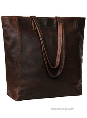 Antonio Valeria Ava Leather Leather Tote Top Handle Shoulder Bag for Women