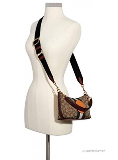 Coach Women's Dempsey Shoulder Bag In Signature Jacquard With Stripe And Patch