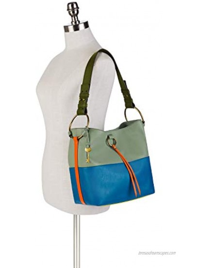 Fossil Women's Ada Leather Bucket Bag Purse Handbag