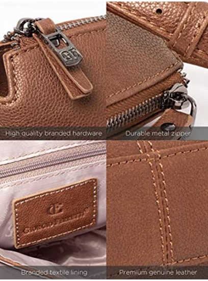 Giorgio Ferretti Comfortable Genuine Leather Crossbody Genuine Leather Crossbody for Women Brown Colour