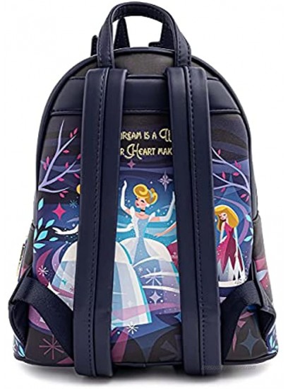 Loungefly Disney Cinderella Castle Series Womens Double Strap Shoulder Bag Purse