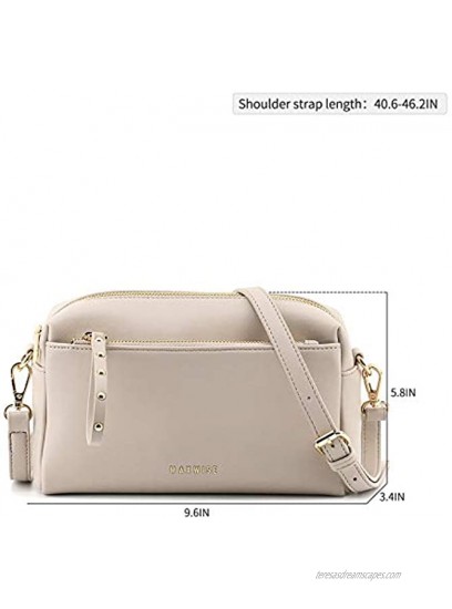 MAXWISE Small PU Leather Crossbody Bag Shoulder Bags Side Purse for Women