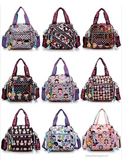 RUN.SE Women Doll Waterproof Nylon Handbag Ladies Bag One Shoulder Cross-body Bags Handbags Mom