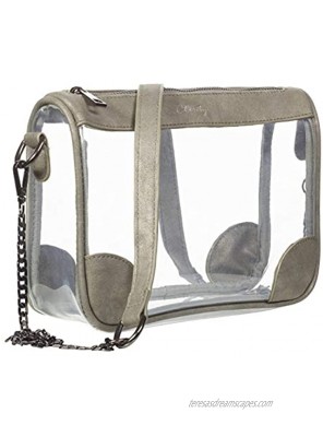 Clarity Handbags Clear Stadium Approved Purse Lola Transparent Crossbody Purses PVC Vinyl Hand Bag For Women …