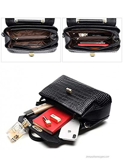 Cowhide Leather Handbags for Women Top-handle Purses Ladies Satchel Shoulder Handbags