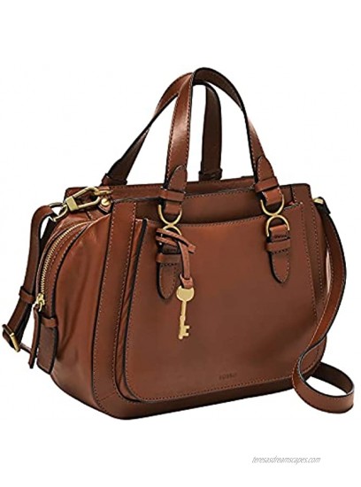 Fossil Women's Brooke Leather Satchel Purse Handbag