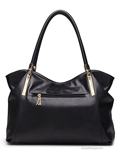 FOXER Women Genuine Leather Handbag Tote Purse Top Handle Satchel Shoulder Bag
