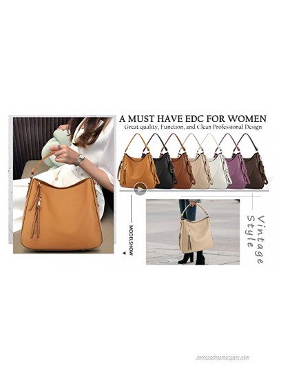 Hobo Handbags for Women Large Waterproof Ladies PU Leather Shoulder Bag Tote Bag Handbag Purses
