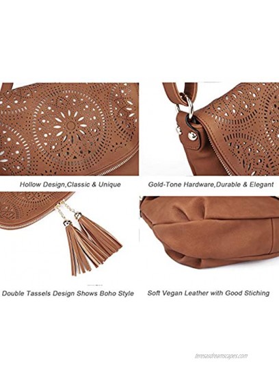 Large Crossbody Bags for Women Boho Cross Body Messenger Purse and Over the Shoulder Satchel Handbags Soft Vegan Leather