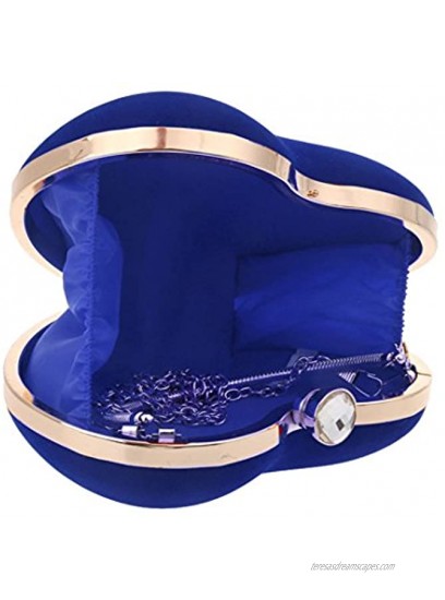Mily Heart Shape Clutch Bag Messenger Shoulder Handbag Tote Evening Bag Purse