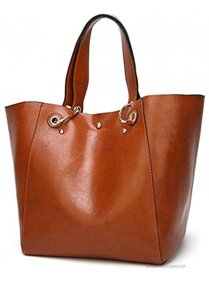 Molodo Womens Satchel Hobo Top Handle Tote Leather Handbag Designer Shoulder Purse Bucket Crossbody Bag