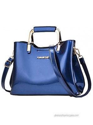 Nevenka Women Handbag PU Leather Top Handle Satchel Bag Fashion Lady Tote Shoulder Handbag for Daily Use Party