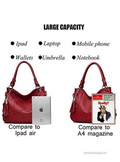 Women's Tote Shoulder Bag Handbag Purses Satchel Shoulder Bags Handle Bag Leather tassel