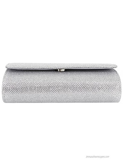 Naimo Flap Dazzling Small Clutch Bag Evening Bag With Detachable Chain