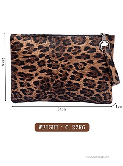 UBORSE Oversized Wristlet Clutch Bag Purse for Women Faux Leather Envelope Evening Handbags