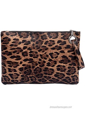 UBORSE Oversized Wristlet Clutch Bag Purse for Women Faux Leather Envelope Evening Handbags