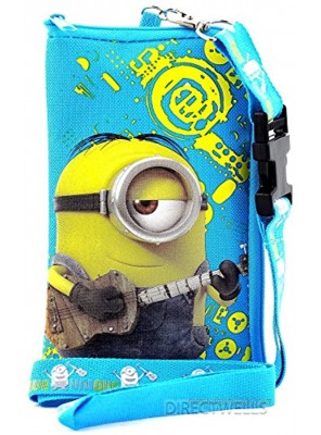 Despicable Me Minions Authentic Licensed Lanyard With Cellphone Purse Wallet Turquoise