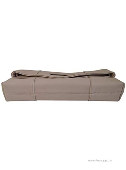 JNB Synthetic Leather Fold Over Clutch