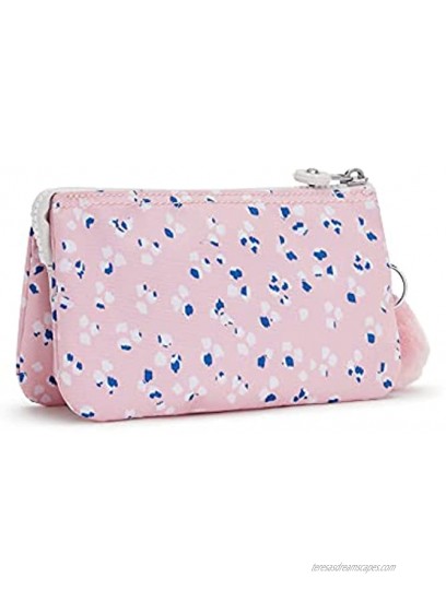 Kipling Creativity Large Printed Pouch Painterly Dots Pink