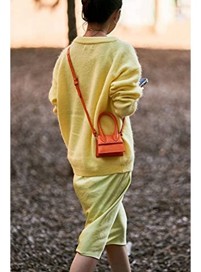 NIUEIMEE Mini Purse for Women Girls Top Handle Clutch Handbag Crossbody Bags
