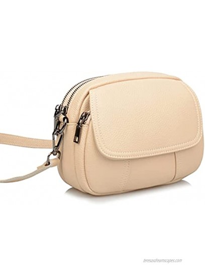 Ainifeel Women's Genuine Leather Multi Pockets Crossbody Bags Shoulder Bags Hobo Bags Purses