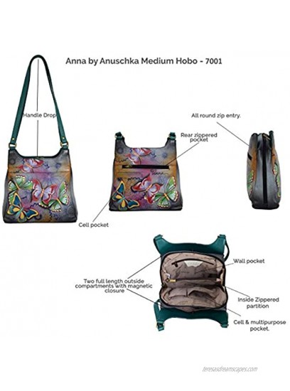 Anna by Anuschka Satchel Handbag | Genuine Leather