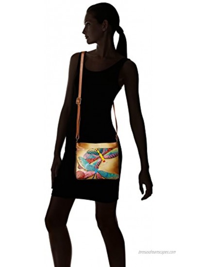 Anna by Anuschka Women's Leather Expandable Cross Body