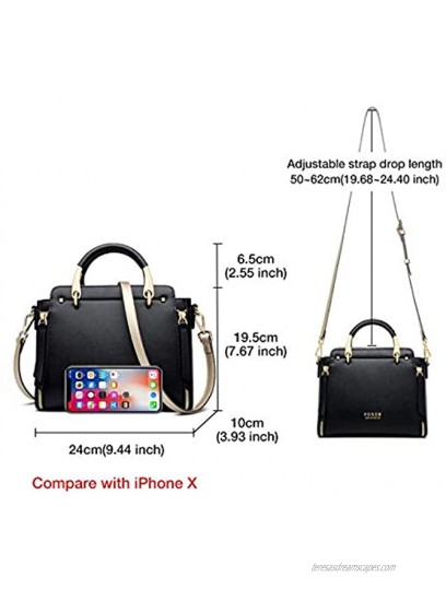 Cowhide Leather Handbags for Women Satchel Shoulder Bags Ladies Small Purses and Handbags for Women Designer Bags