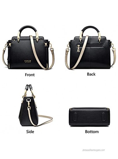 Cowhide Leather Handbags for Women Satchel Shoulder Bags Ladies Small Purses and Handbags for Women Designer Bags