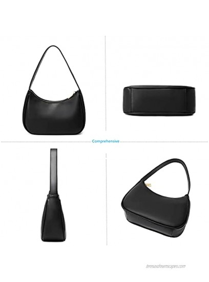 CYHTWSDJ Shoulder Bags for Women Cute Hobo Tote Handbag Mini Clutch Purse with Zipper Closure