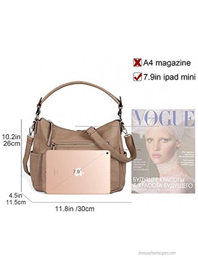 Hobo Bags for Women Large Capacity Crossbody Purse with Adjustable Strap Satchel Shoulder Bag for Women Leather for Traveling