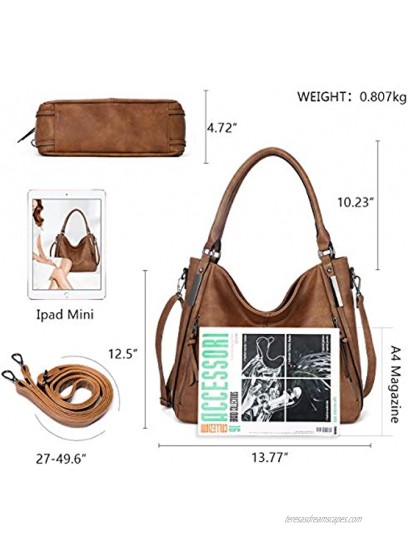 KL928 Purses for Women Shoulder Handbag Top Handle Hobo Tote Bags PU Leather