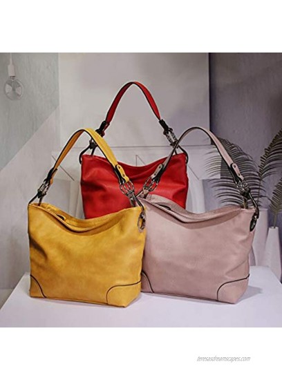 MKF Hobo Purses for Women – PU Leather Designer Hobo Shoulder Handbag – Top Handle Pocketbook