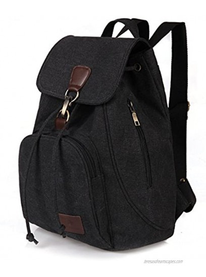 Qyoubi Women's Canvas Fashion Backpacks Purse Casual Outdoor Shopping Daypacks School Rucksack Hiking Travel Multipurpose Bag