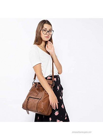 Realer Hobo Purses and Handbags for Women Shoulder Bag Large Crossbody Bags with Tassel