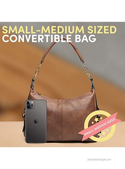 Small Hobo Handbag for Women Top Handle Crossbody Bag Ladies PU Leather Shoulder Purse + Katloo Nail Clipper