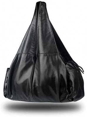 XMRS Handbag For Women,Large Slouchy Hobo Bag Soft Washed PU Leather Purse Amazing Multi Pocket Totes