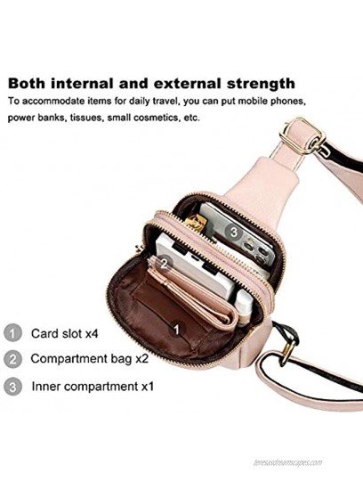 Aeeque Sling Backpack Chest Bag for Women Small Crossbody Cell Phone Purse