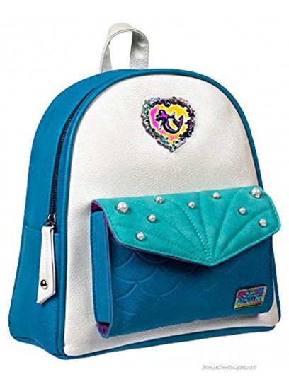 Ariel Mini Backpack with Iridescent Hardware Pearl details & scale embossing
