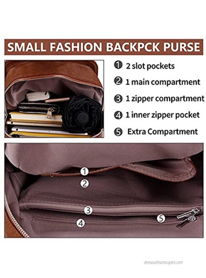 Backpack Purse for Women,Faux Leather Travel Bag Vegan Bookbag for Ladies Girls