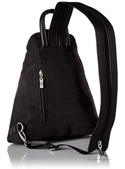 Baggallini Metro Backpack with RFID Wristlet Black