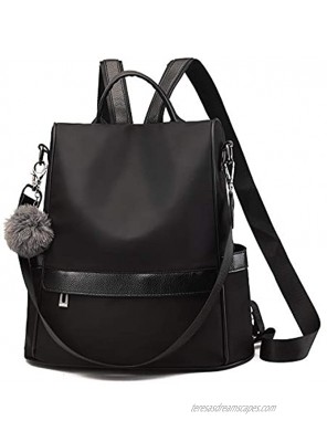 Fashion Backpack Purse Women Bags - Waterproof Anti-theft multifunctional Hiking Daypack Lightweight School Shoulder Bag black small