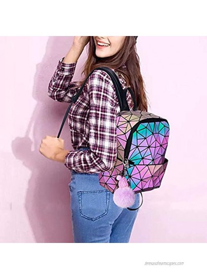 Geometric Handbag Luminous Women Tote Bag Holographich Purses and Handbags Flash Reflactive Crossbody Bag for Women