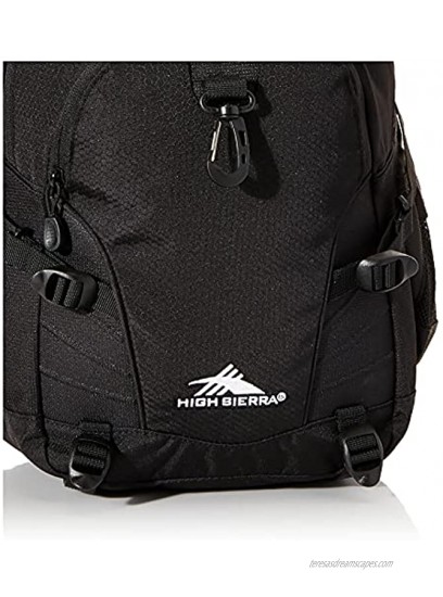 High Sierra Loop-Backpack School Travel or Work Bookbag with tablet-sleeve Black One Size