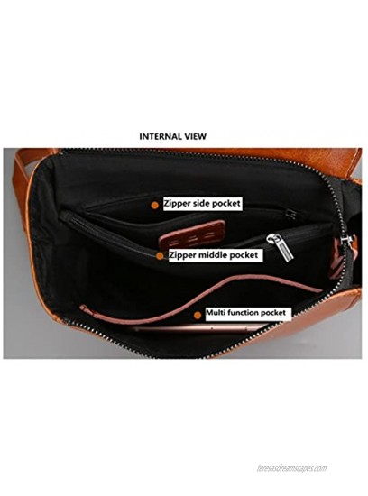 JeHouze Fashion Women Anti-Theft Shoulder Handbag Leather Backpack Casual Bag