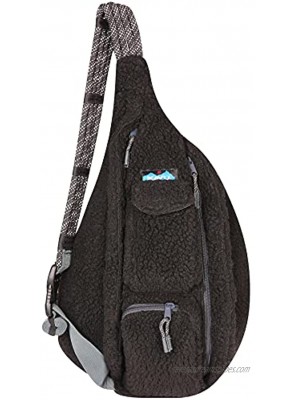 KAVU Rope Fleece Bag Sling Crossbody Sherpa Backpack Travel Purse