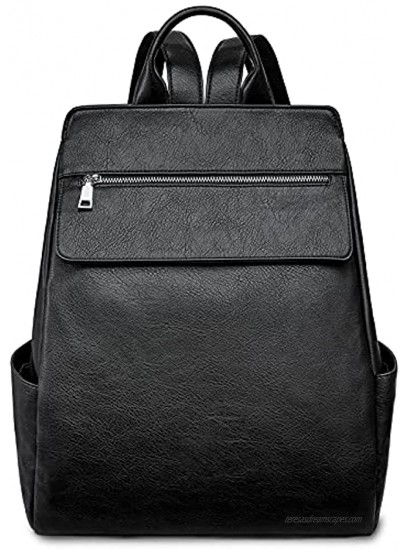 S-ZONE Women Fashion Backpack Purse Vegan Leather Anti-theft School Shoulder Bags Travel Rucksack