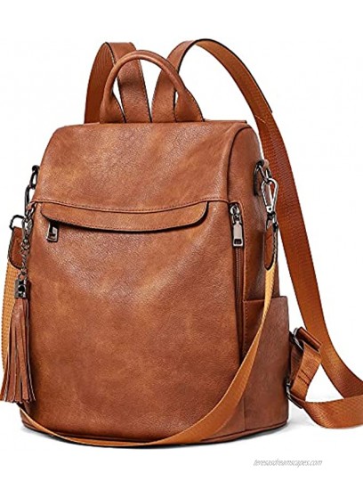 Telena Travel Backpack Purse for Women Convertible Backpack Purse for Women Ladies Shoulder Backpack Bags