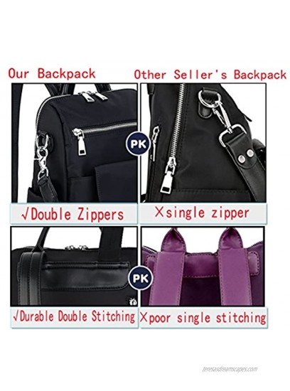 UTO Women Backpack Purse 3 ways Oxford Waterproof Cloth Nylon Ladies Rucksack Shoulder Bag 380